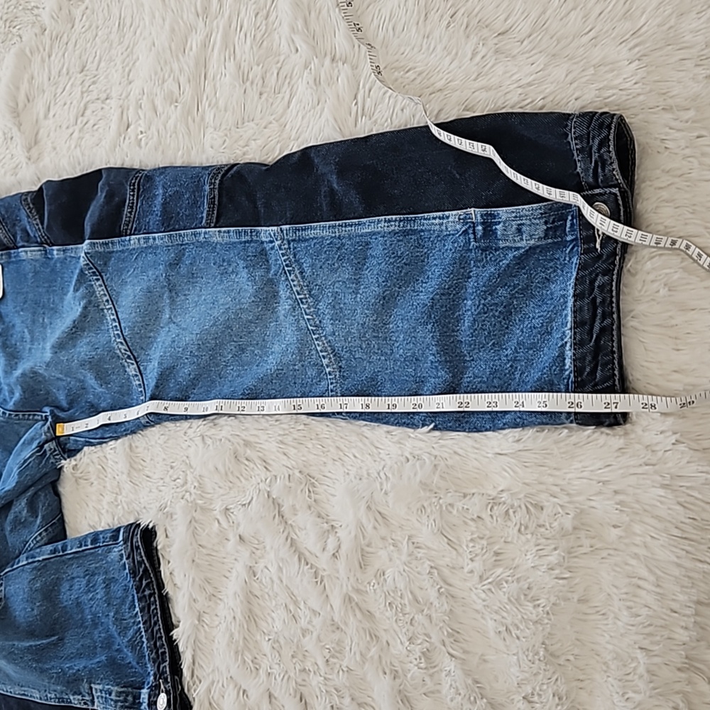 Free People We The Free Moonlit Moto Slim Bootcut Jeans Darkside NWT - Picture 9 of 14